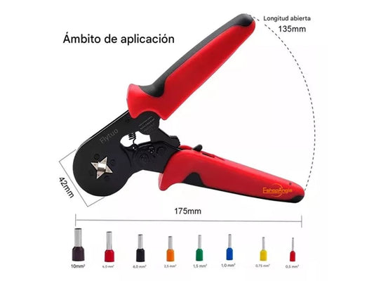 Alicate Crimpeadora + 1200 Terminales
