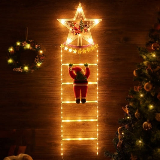 Escalera Navideña Decorativa Luces Led